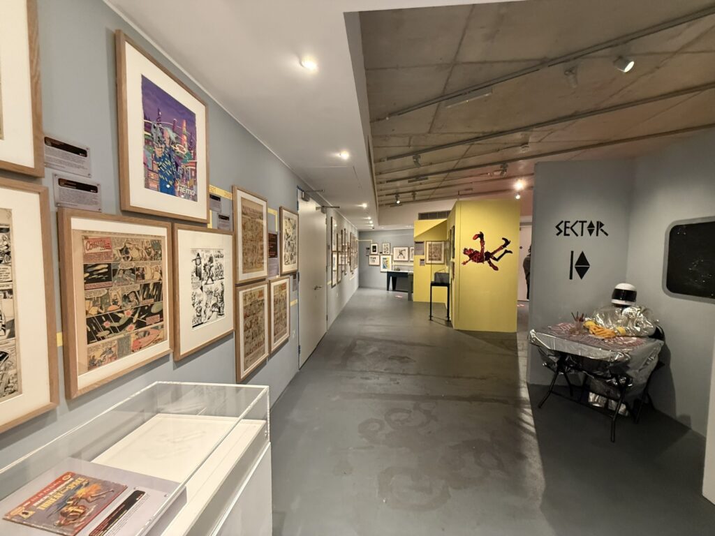 “The Future Was Then” exhibition at the Cartoon Museum, London. Photo: Dean Simons
