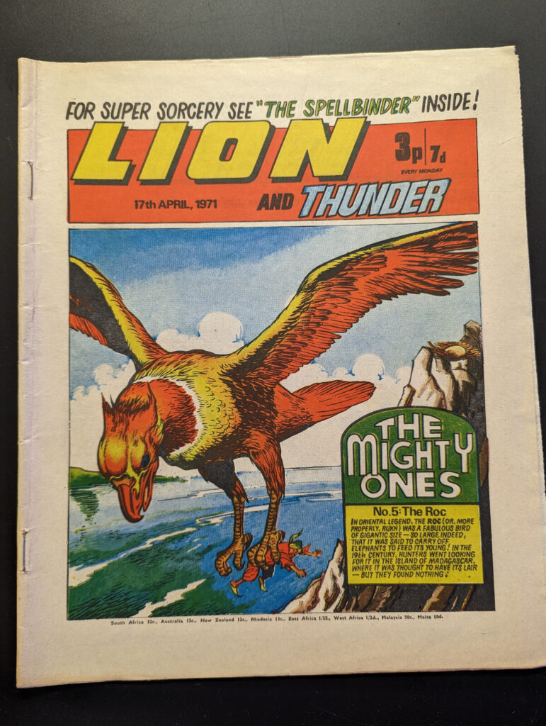 Lion cover dated 17th April 1971