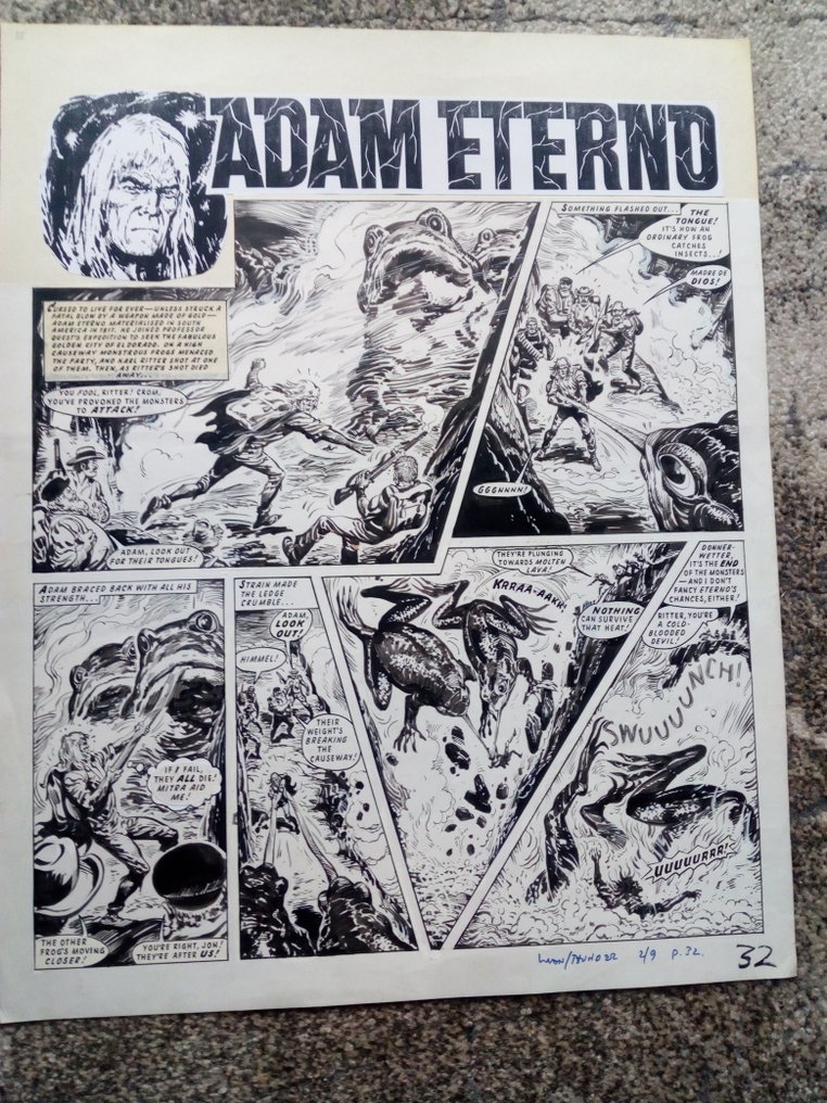 The opening page of "Adam Eterno", from Lion and Thunder cover dated 2nd September 1972
