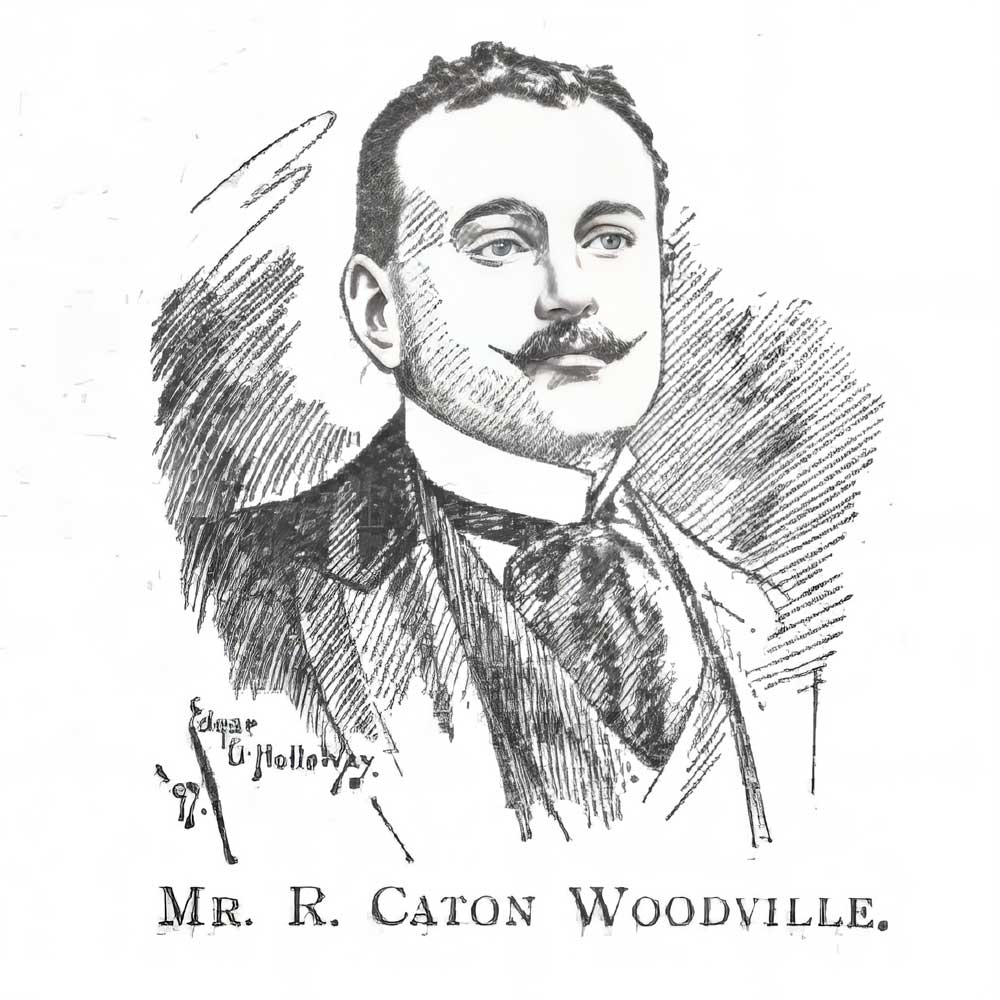 A sketch of artist Richard Caton Woodville Jr for The Regiment for Saturday 18th March 1899