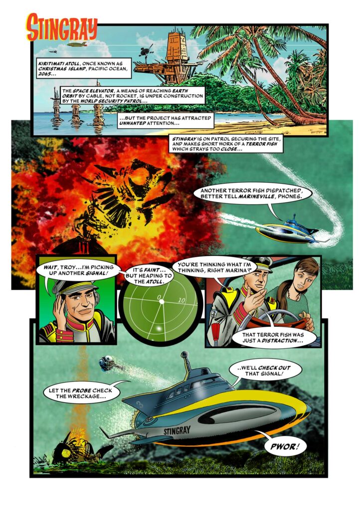 Stingray 2024 Anniversary Tribute Strip by John Freeman and Bill Storie