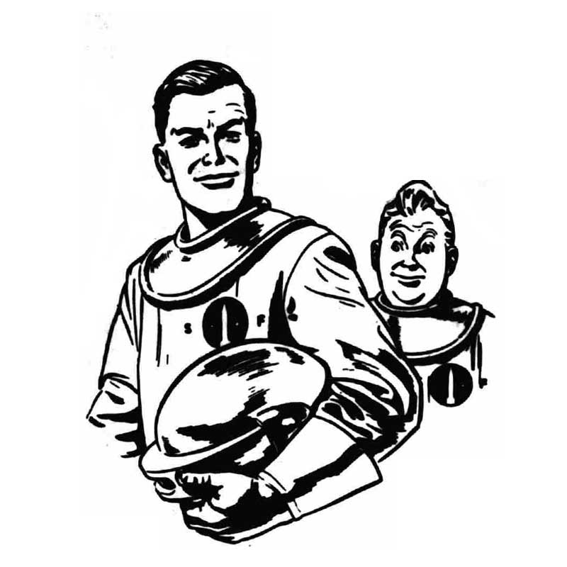 "Dan Dare: Mission to the Stars", art by Don Harley