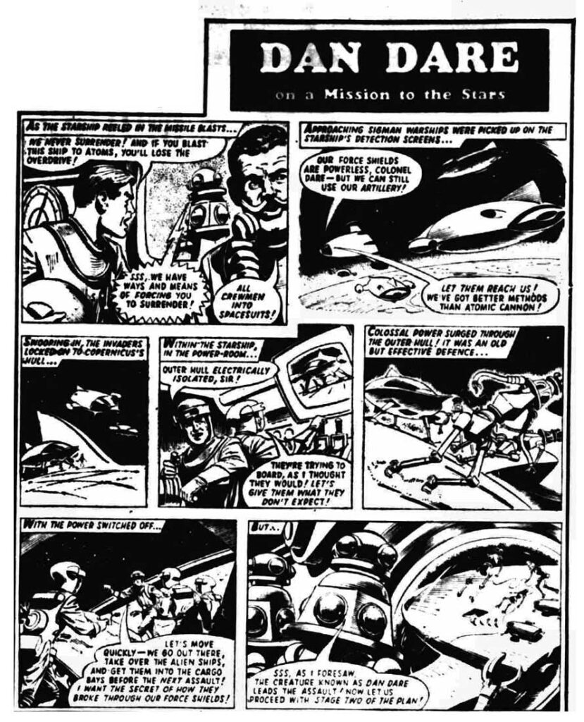 "Dan Dare: Mission to the Stars" (The People on Sunday 16th August 1964)