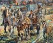 Equestrian art by Alan Langford