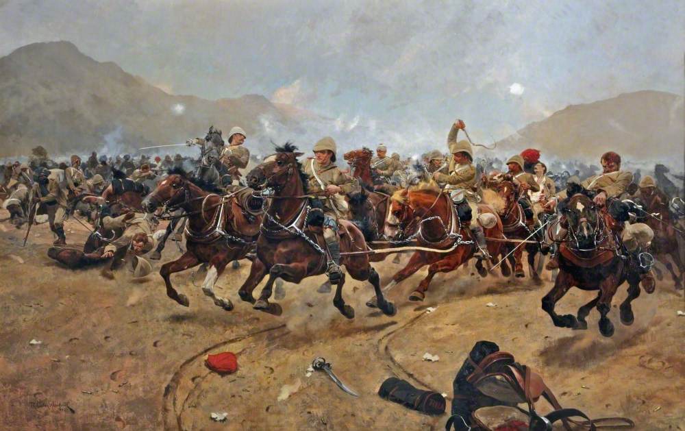 Maiwand 1880: Saving the Guns Richard Caton Woodville. Image: Walker Art Gallery, Liverpool 