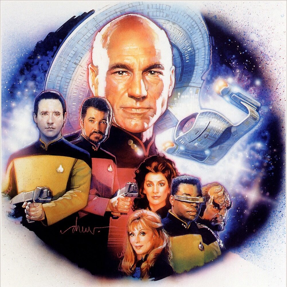 Star Trek: The Next Generation promotional art by Drew Struzan ©️ CBS