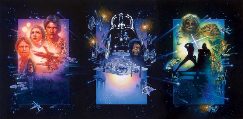 Star Wars poster art by Drew Struzan