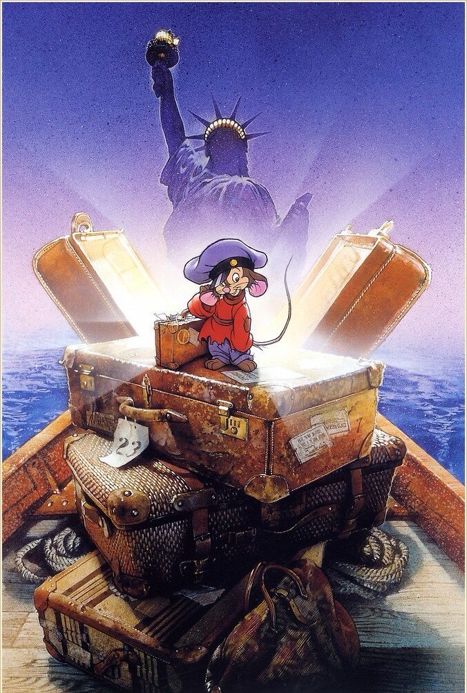 An American Tail poster art by Drew Struzan