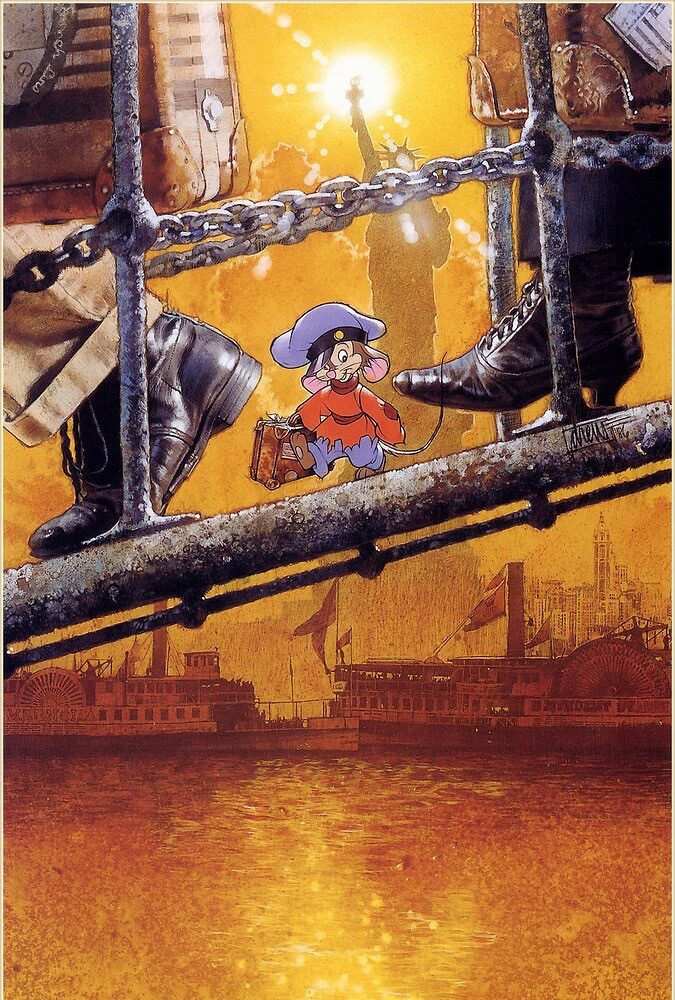 An American Tail poster art by Drew Struzan