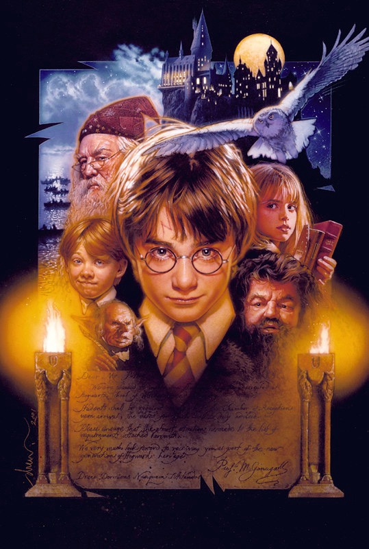 Harry Potter and the Philosopher’s Stone art by Drew Struzan