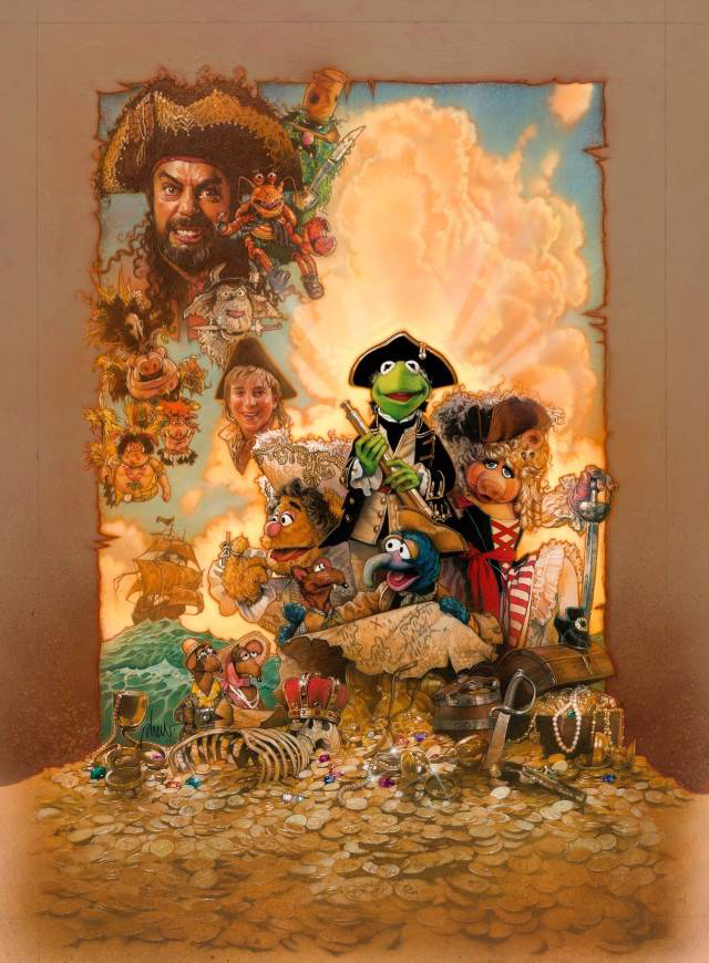 Muppet Treasure Island art by Drew Struzan
