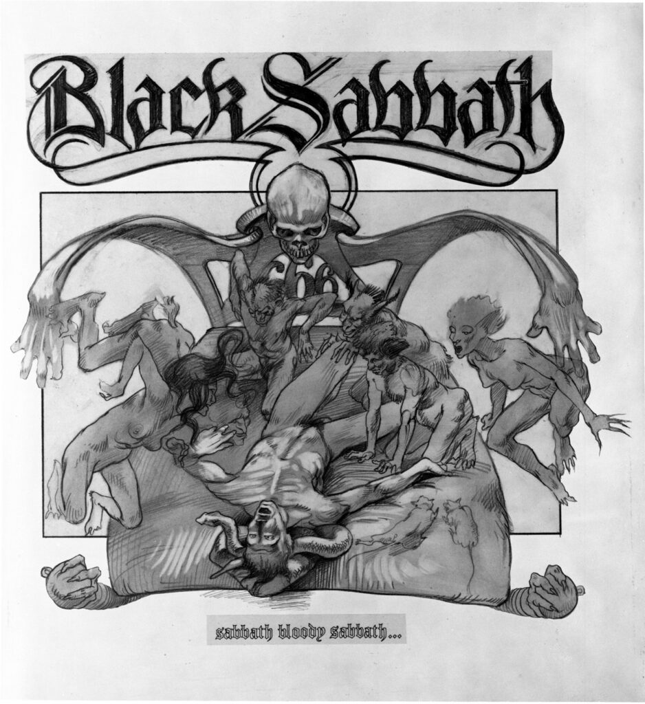 Sketch for Black Sabbath’s Sabbath Bloody Sabbath by Drew Struzan