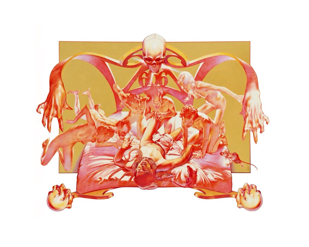 Sketch for Black Sabbath’s Sabbath Bloody Sabbath by Drew Struzan