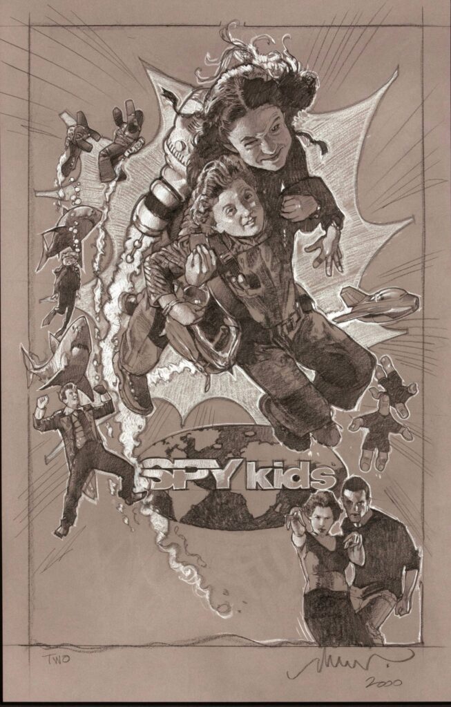 Spy Kids comp by Drew Struzan