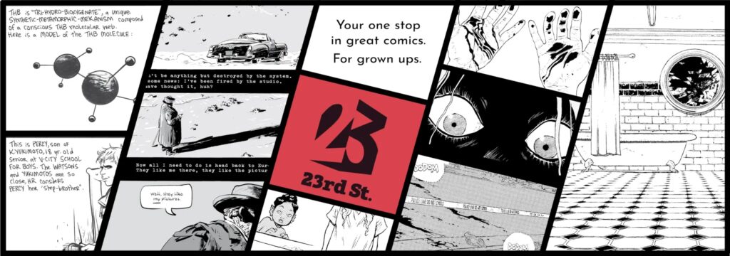 23rd Street Books, a haven for creators, readers, librarians, and booksellers who share a passion for the evolving landscape of graphic novels