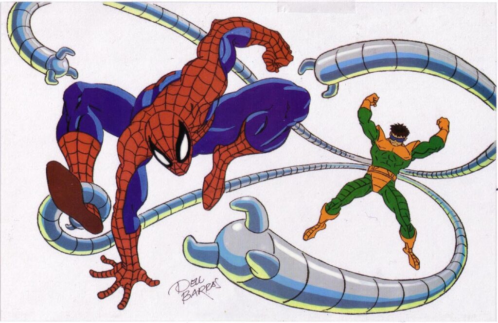 Spider-man and Doctor Octopus by Dell Barras