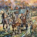 Equestrian art by Alan Langford