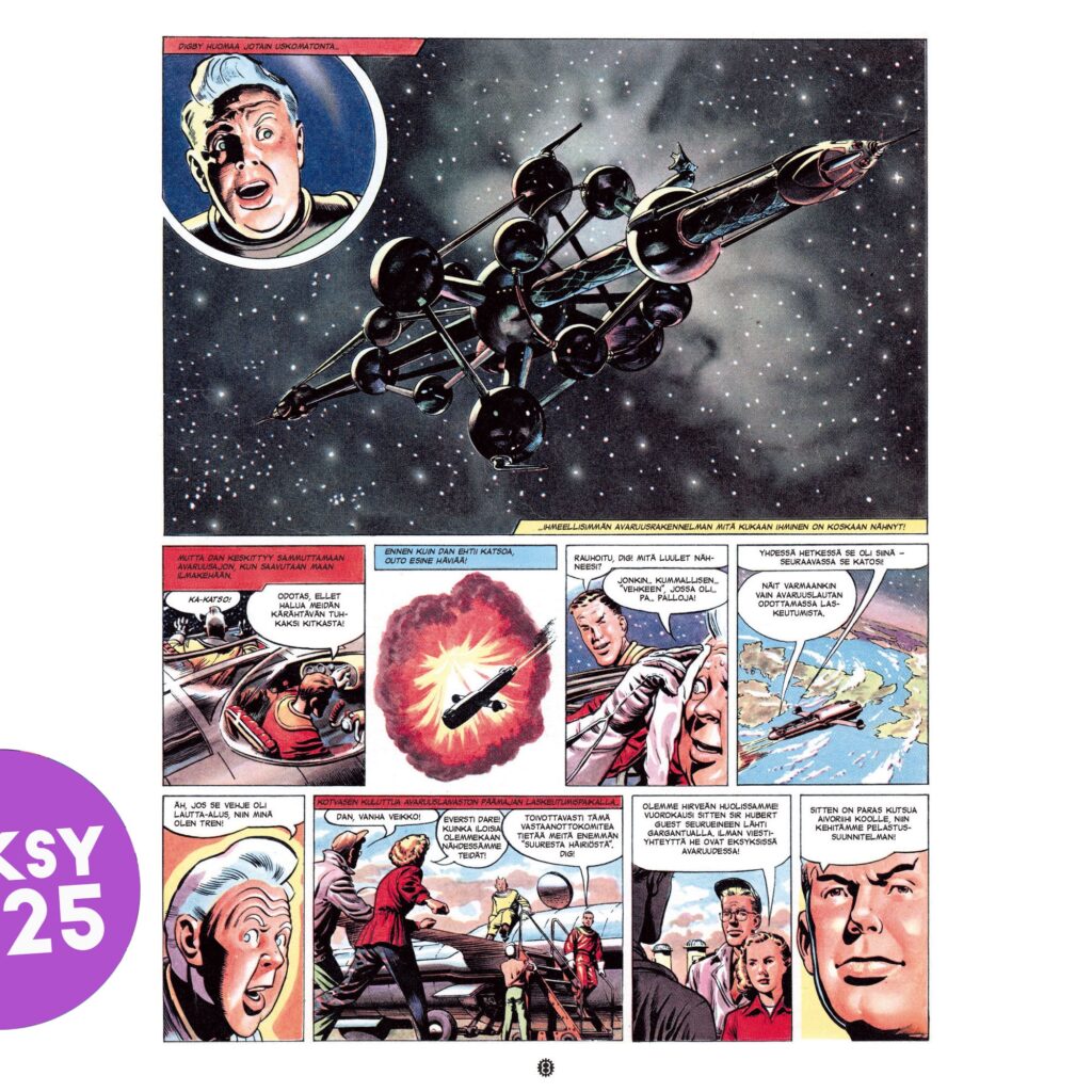 Avaruuspilotti Dan Dare - Purppurakuolema | ISBN: 978-9518876956 | Jalava, 2025