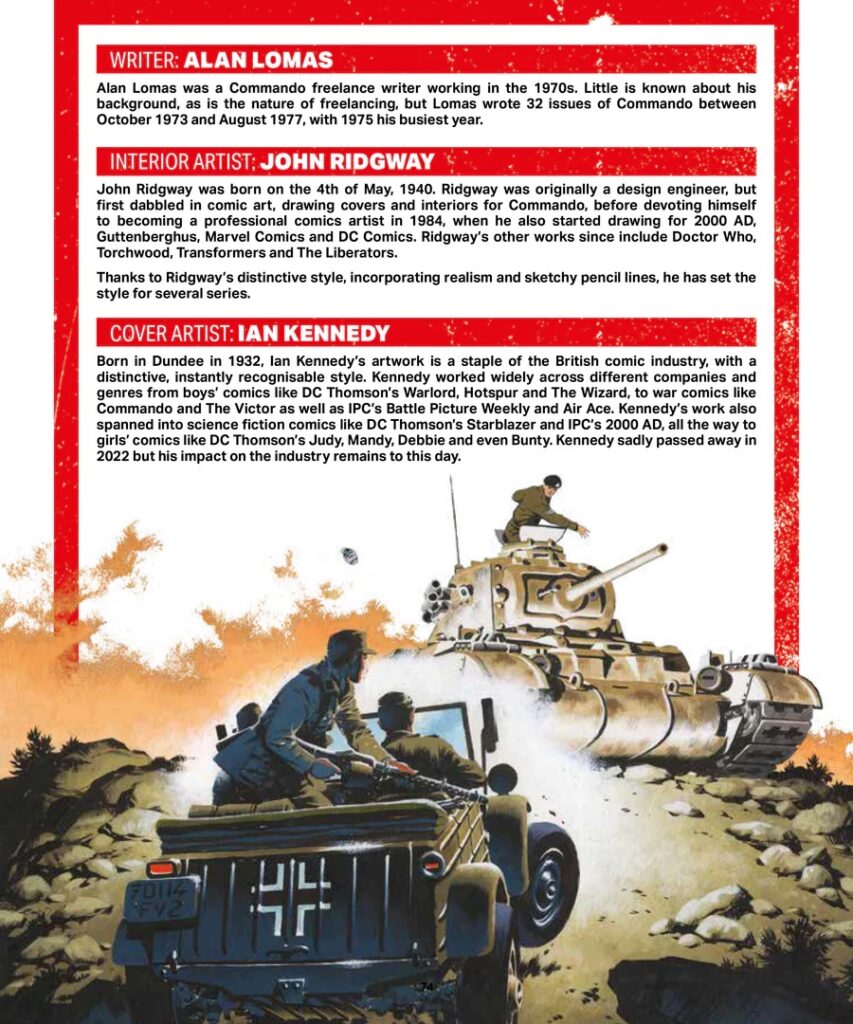 Commando Presents The Tank Collection - Sample Page
