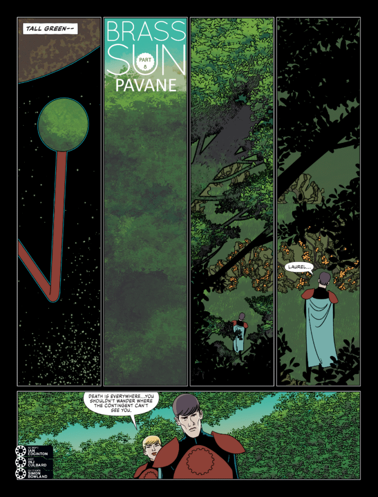 2000AD Prog 2457 - BRASS SUN // PAVANE
By Ian Edginton (Writer) INJ Culbard (Artist) Simon Bowland (Letterer)