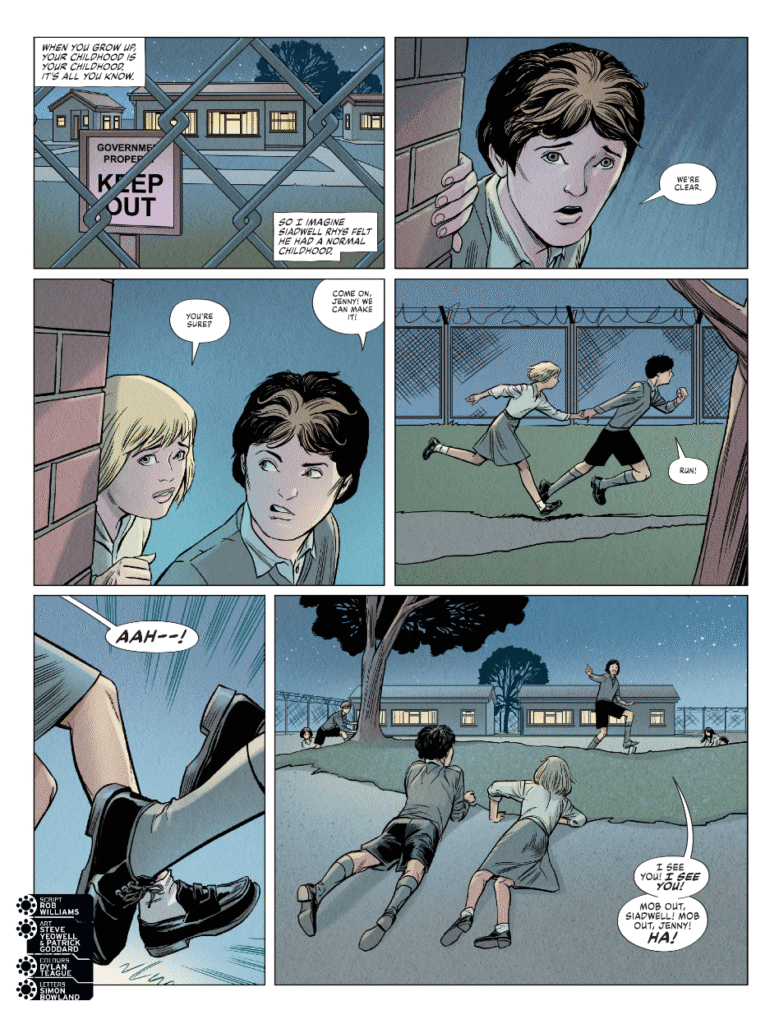 2000AD Prog 2457 - RED DRAGON
By Rob Williams (Writer) Steve Yeowell & Patrick Goddard (Artist) Dylan Teague (Colourist) Simon Bowland (Letterer)