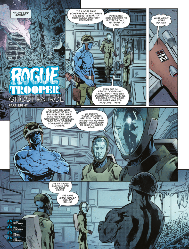 2000AD Prog 2457 - ROGUE TROOPER // GHOST PATROL
by Alex de Campi (Writer) Neil Edwards (Artist) Matt Soffe (Colourist) Jim Campbell (Letterer)
