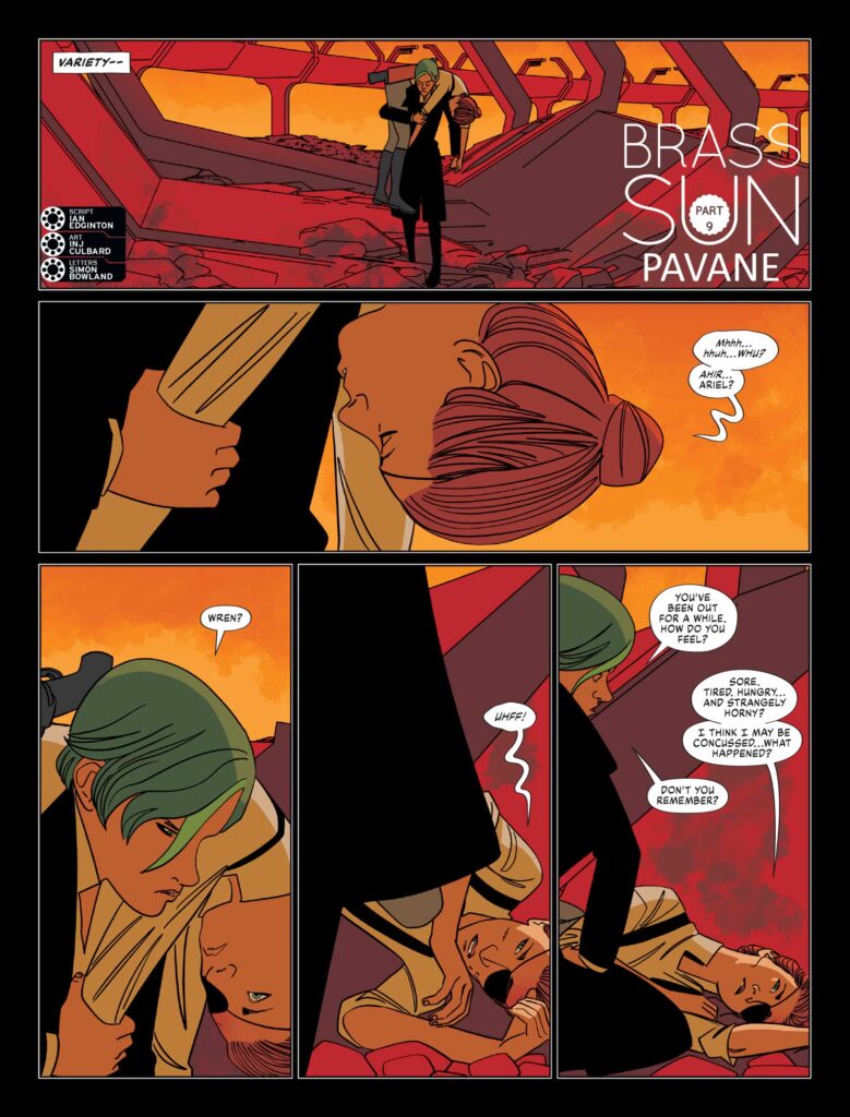 2000AD 2458 - BRASS SUN // PAVANE 
by Ian Edginton (Writer) INJ Culbard (Artist) Simon Bowland (Letterer)