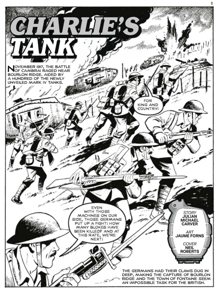Commando 5907: Charlie's Tank Story: Julian Michael Carver |  Art: Jaume Forns | Cover: Neil Roberts