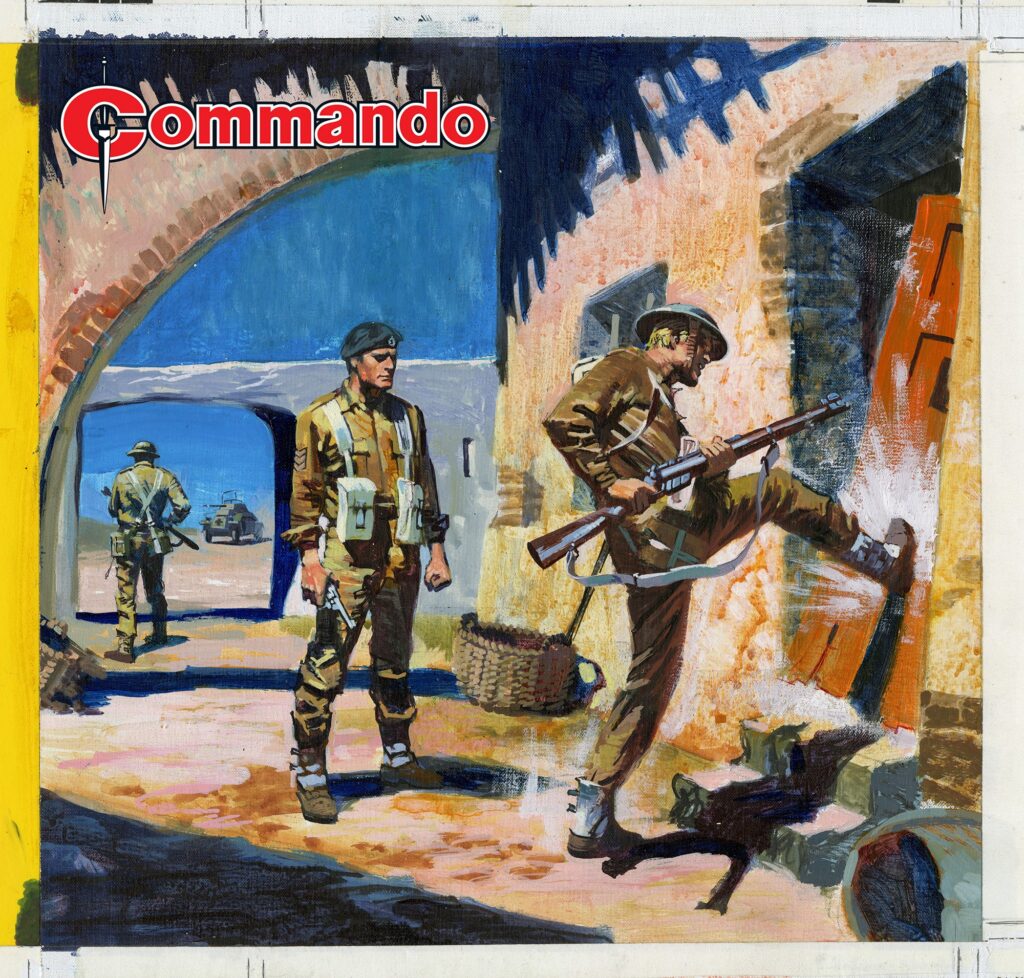 Commando 5908: The Rifleman Story: Eric Hebden | Art: Victor de la Fuente | Cover: Jordi Penalva First published in 1971 as No. 592