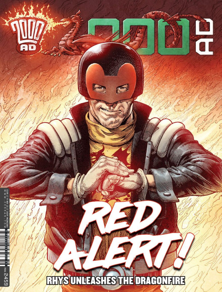 2000AD Prog 2459
UK and DIGITAL: 19 November £3.99
NORTH AMERICA: 31 December $27.95 (Prog Pack)
DIAMOND: SEP250169
COVER: Cliff Robinson with Dylan Teague