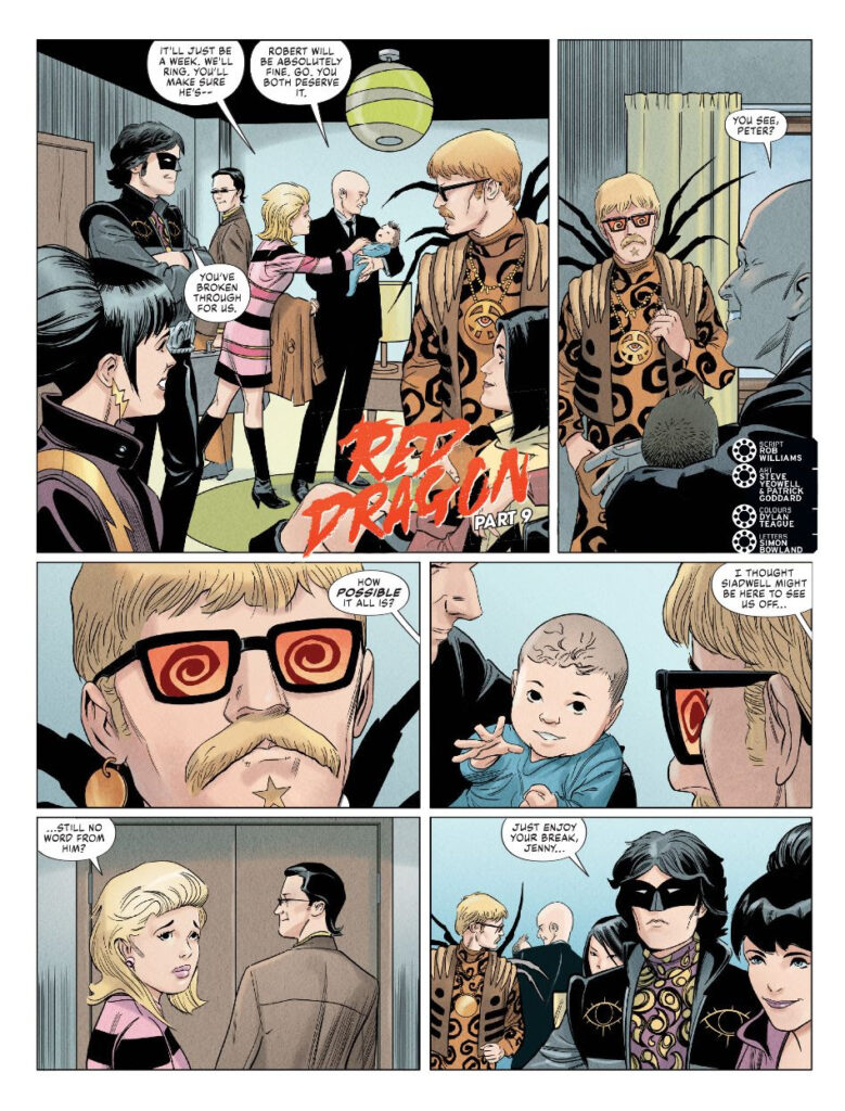 2000AD Prog 2459 - RED DRAGON
by Rob Williams (Writer) Steve Yeowell & Patrick Goddard (Artist) Dylan Teague (Colourist) Simon Bowland (Letterer)