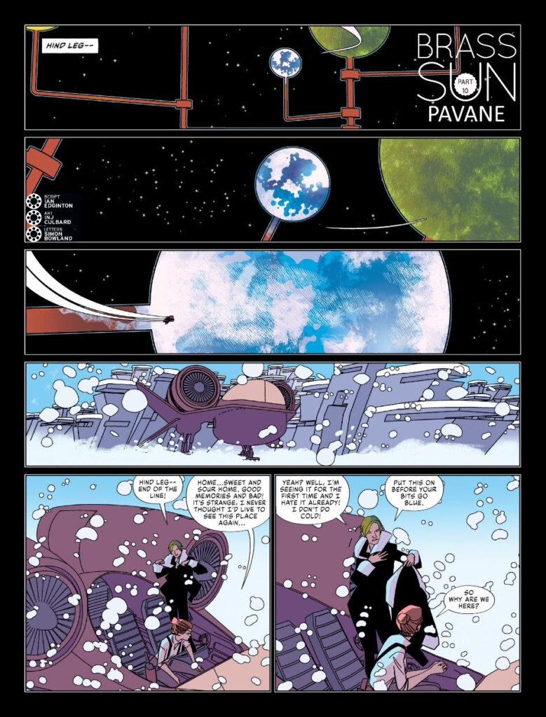 2000AD Prog 2459 - BRASS SUN // PAVANE by Ian Edginton (Writer) INJ Culbard (Artist) Simon Bowland (Letterer)