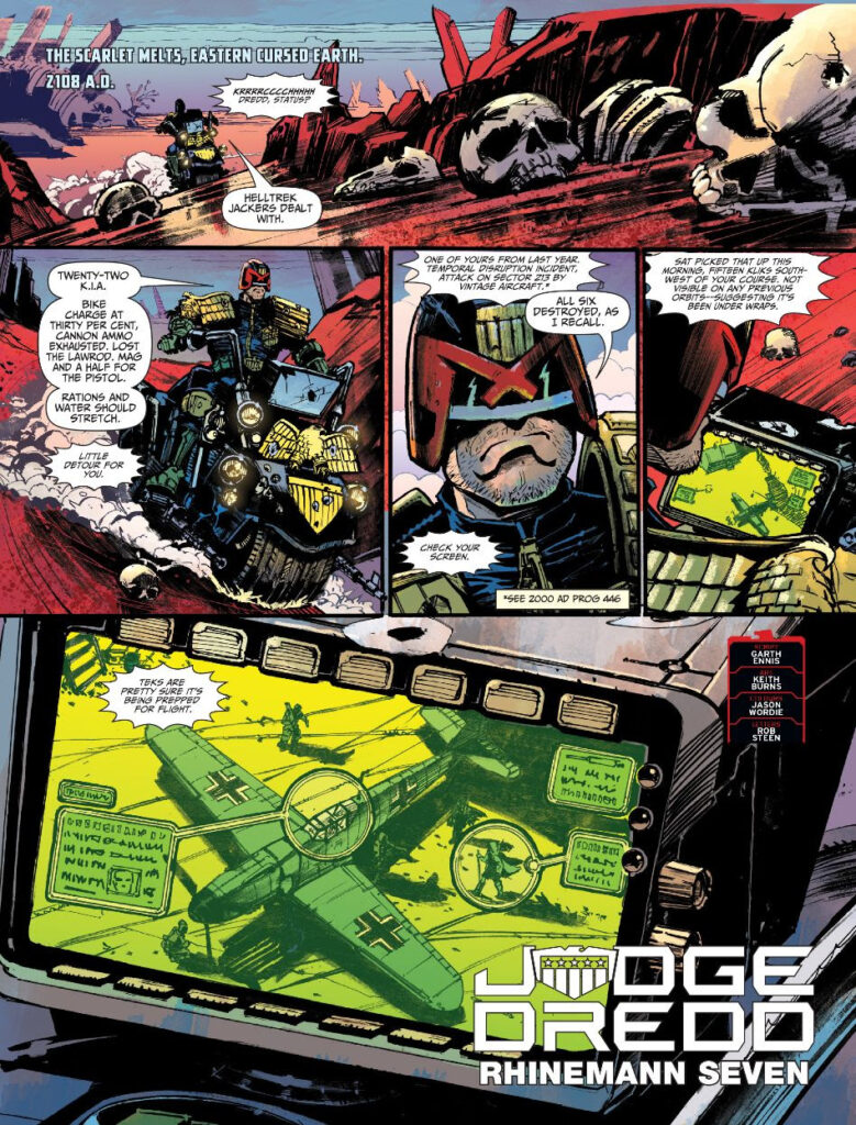 Judge Dredd Megazine 486 - JUDGE DREDD // RHINEMANN SEVEN by Garth Ennis (Writer) Keith Burns (Artist) Jason Wordie (Colourist) Rob Steen (Letterer)