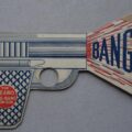 A “Big Bang Fun Gun”, a rare Beano free gift given away with No. 36, cover dated 1st April 1939. The listing is just for the gift, comic not included. Phil-Comics have only sold two of these in the past, back in 2005 and 2017, so whilst not impossible, like other gifts from that period, they are really quite tough to find