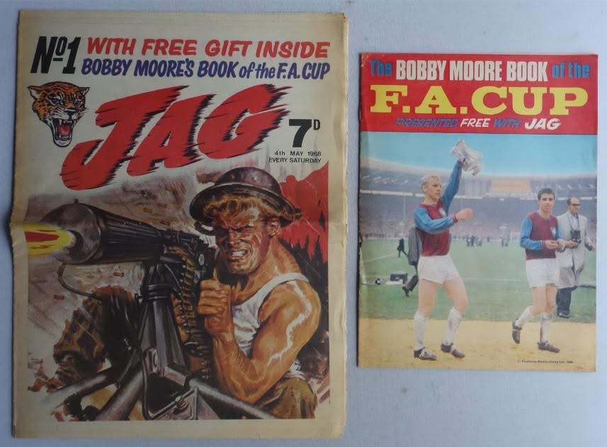 Jag No. 1 cover dated 4th May 1968 With Free Gift - Bobby Moore FA Cup Book