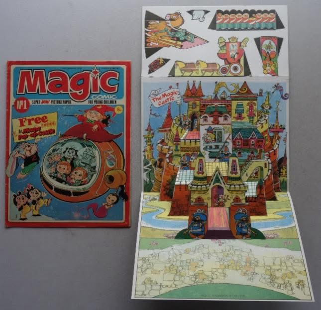 Magic No. 1 cover dated 31st January 1976 With Free Gift - Pop-Up Castle