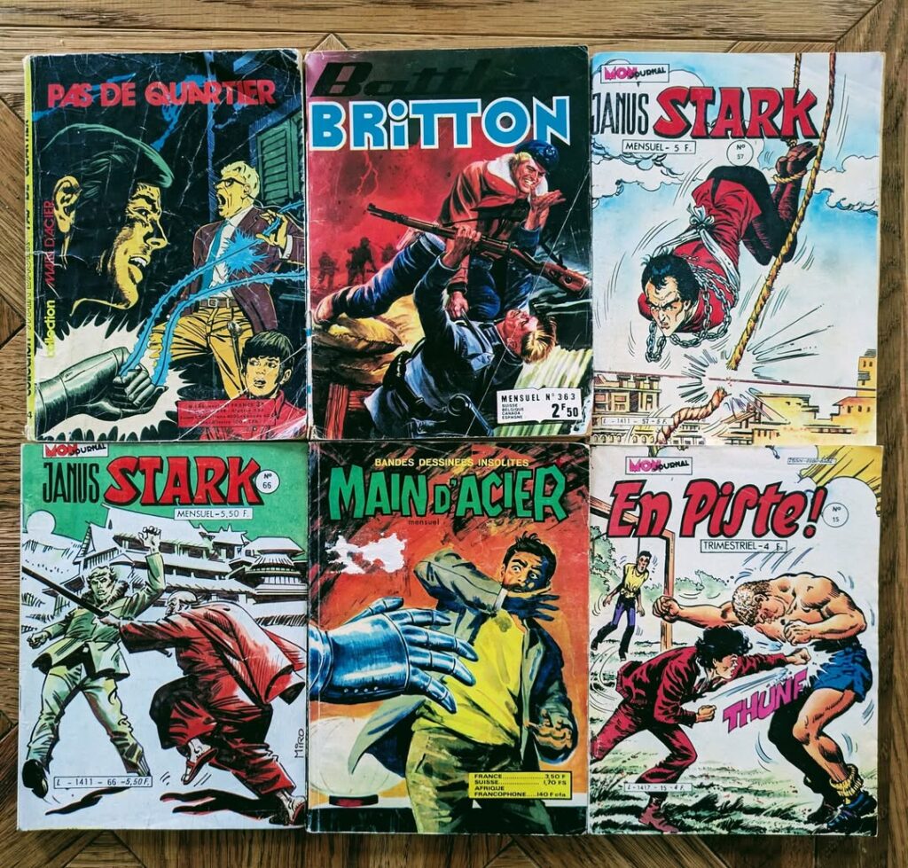 Mon Journal British comic reprint titles | With thanks to David McDonald of Hibernia Comics