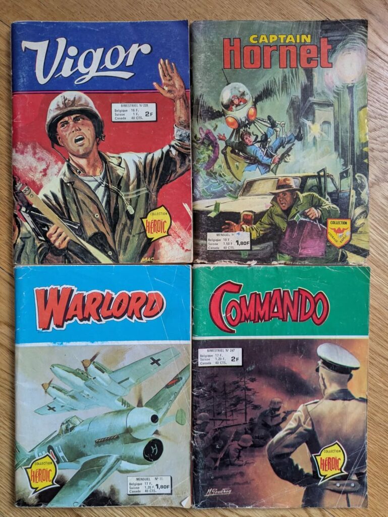 Mon Journal British comic reprint titles | With thanks to David McDonald of Hibernia Comics