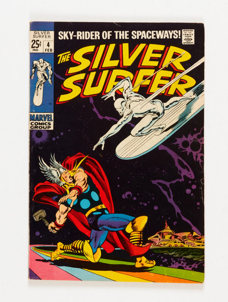 Silver Surfer 4 (1969) cents copy. Cream/light tan pages [vg/fn]. No Reserve