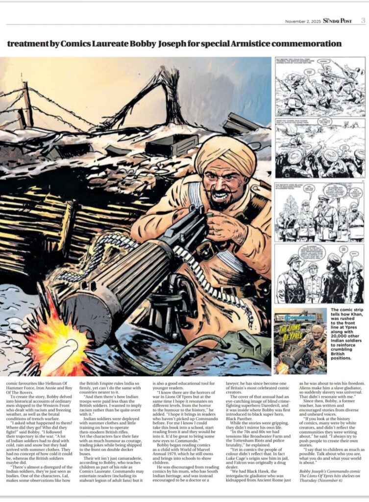 Sunday Post, Sunday 2nd November 2025 - Commando Feature. Read the article in full on Press Reader: https://www.pressreader.com/uk/the-sunday-post-inverness/20251102/281586656844185