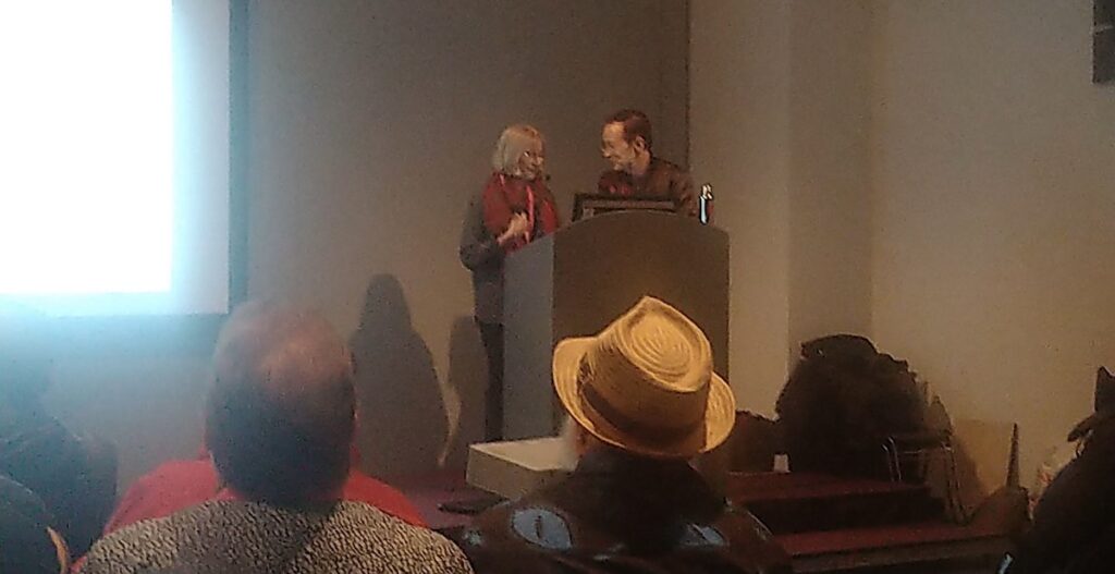 Posy Simmonds and Paul Gravett at Thought Bubble 2025 - Photo by Luke Williams