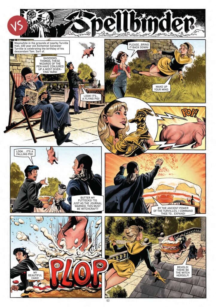 Treasury of British Comics Annual 2026 - Vanessa from Mars vs Spellbinder by David Roach