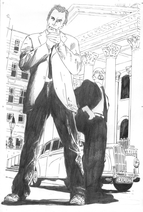 Harker: The Fourth Man teaser art by Vince Danks