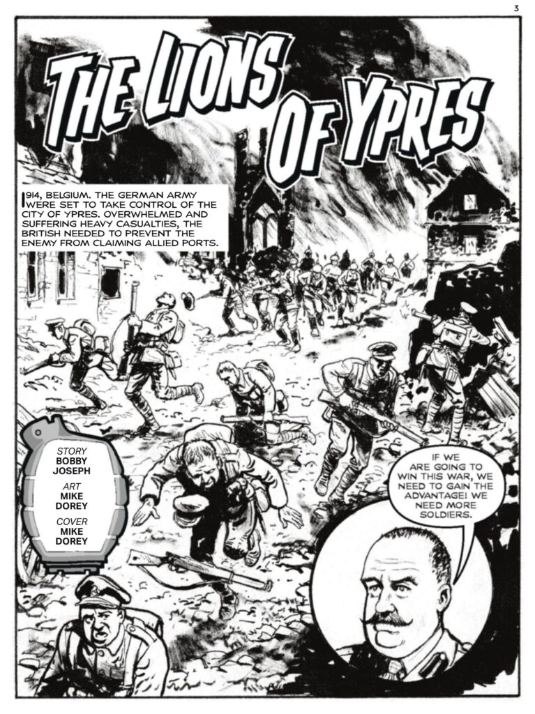 Commando 5903 (Home of Heroes): The Lions of Ypres Story: Bobby Joseph | Art and Cover: Mike Dorey