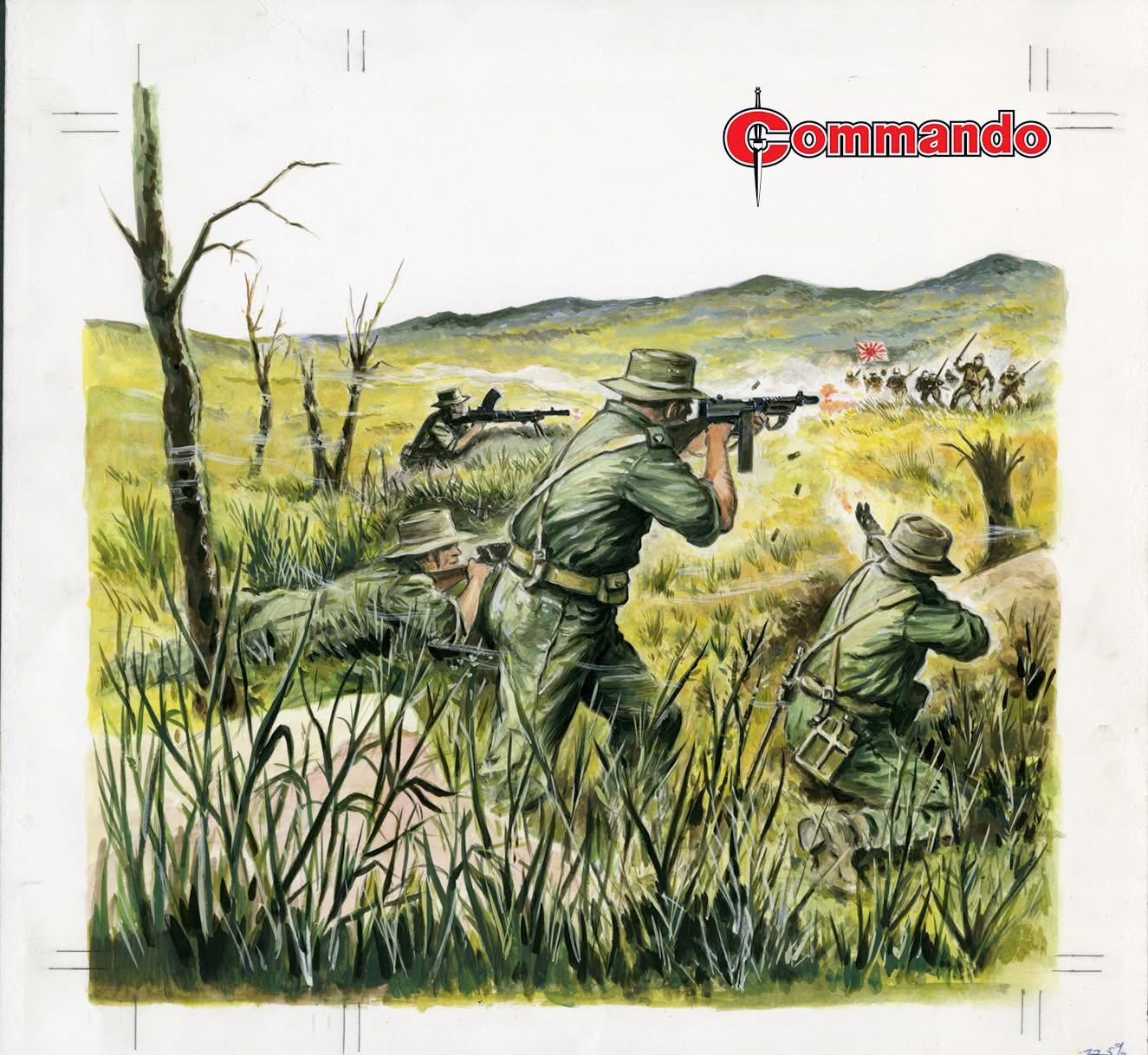 Commando 5906 (Silver): Band of Warriors Story: Staff | Art: Denis Mcloughlin | Cover: Philpot First published 1984 as No. 1797