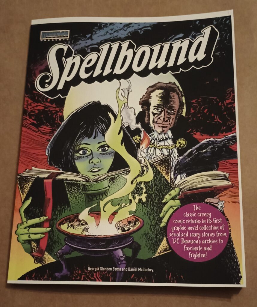 The cover of Lew’s delivered copy of the Print on Demand Spellbound collection