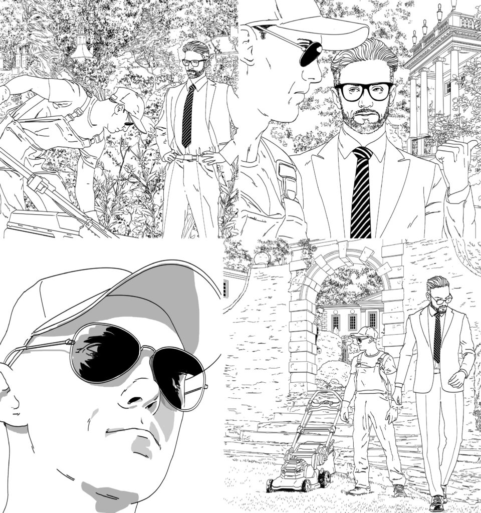 Harker: The Fourth Man teaser art by Vince Danks