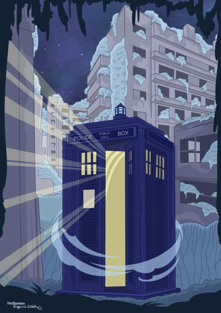 Doctor Who celebration art by and ©️ Milena Rigucci