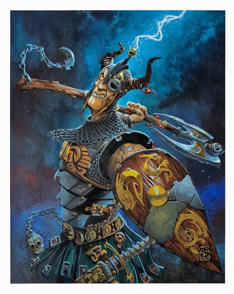 Three Eyed Electro Berserker by Simon Jacob