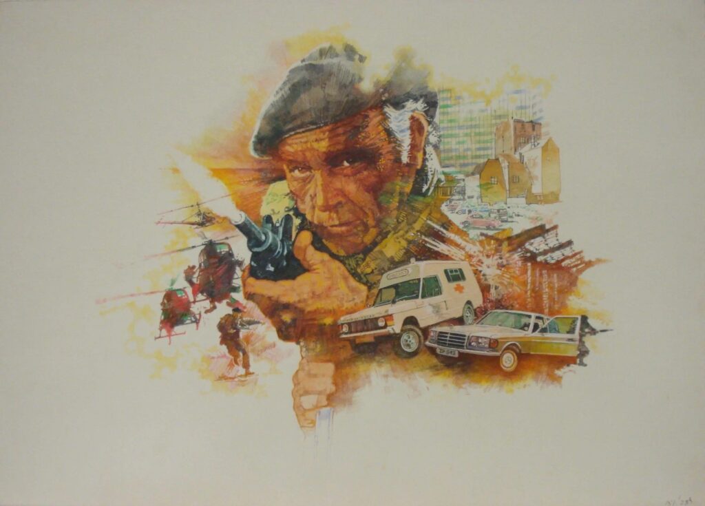 “Wild Geese” original film poster concept artwork (1978) by Cecil Vieweg, sold at auction by Bonhams in 2011